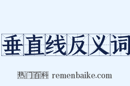 垂直线反义词是什么意思的图片